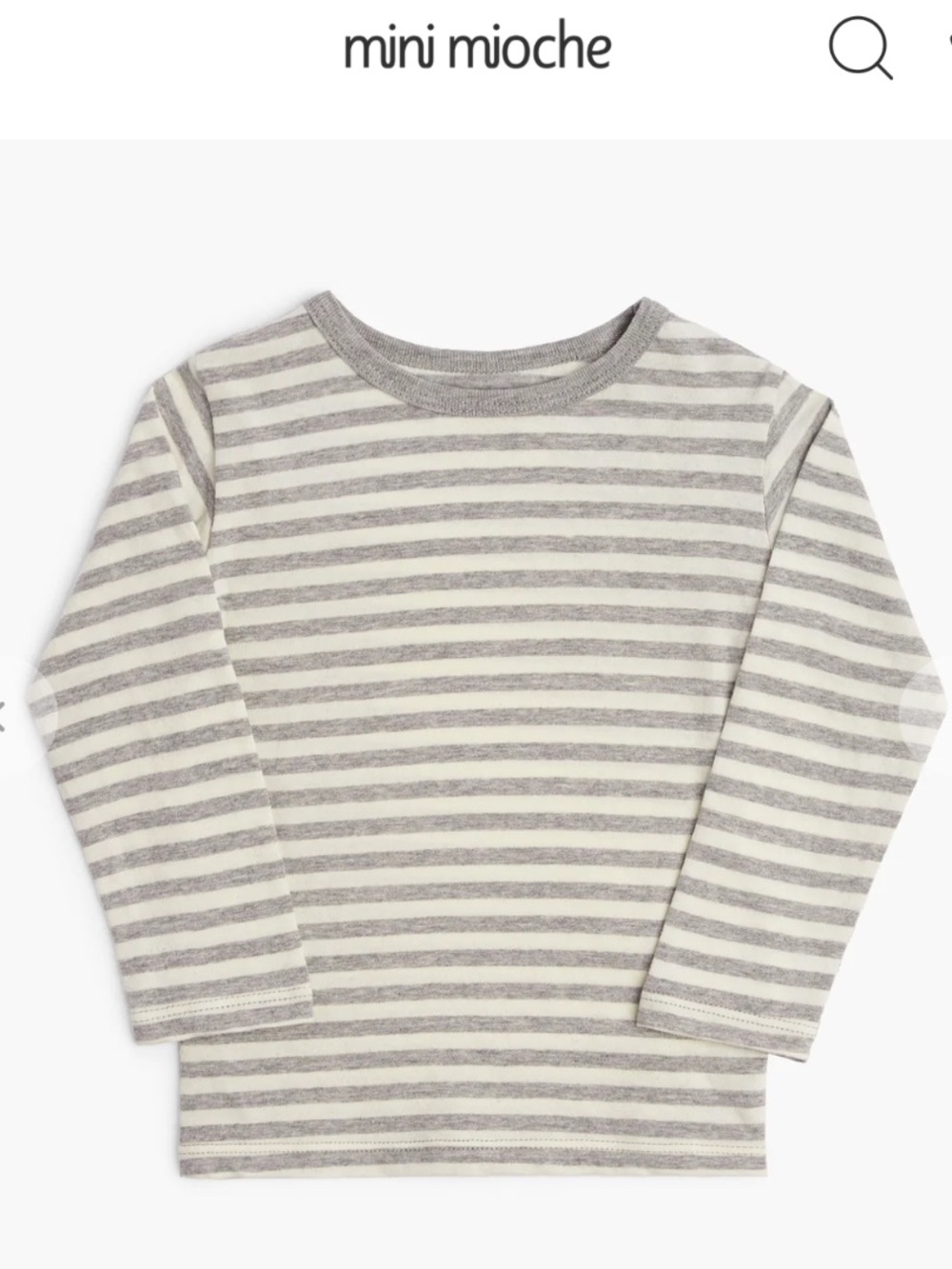 Mini Mioche Cloud Striped Long-Sleeve Organic Cotton Tee - 12-18 months